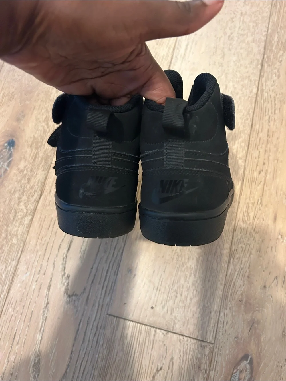 Nike Kids Black High-Top Sneakers
